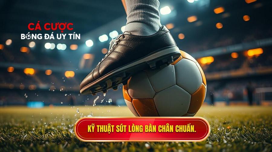 Kỹ thuật sút bóng bằng lòng bàn chân phải