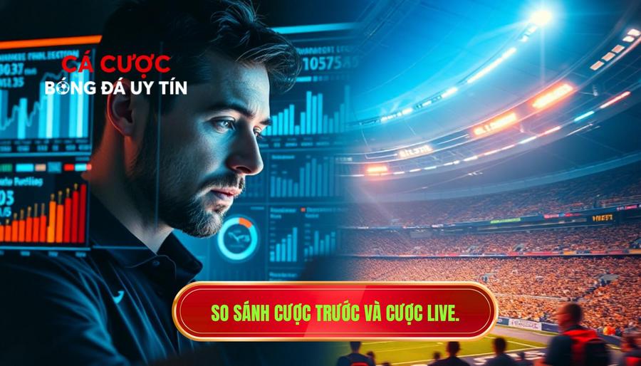 3. So sánh cược trước và cược live.